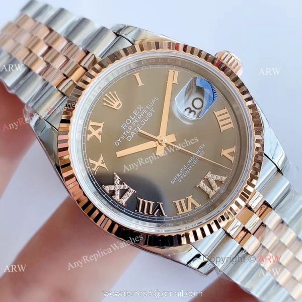 EW factory 3235 Replica Rolex Datejust 36mm Jubilee Watch with VI Diamond EW factory 3235 Replica Rolex Datejust 36mm Jubilee Watch with VI Diamond