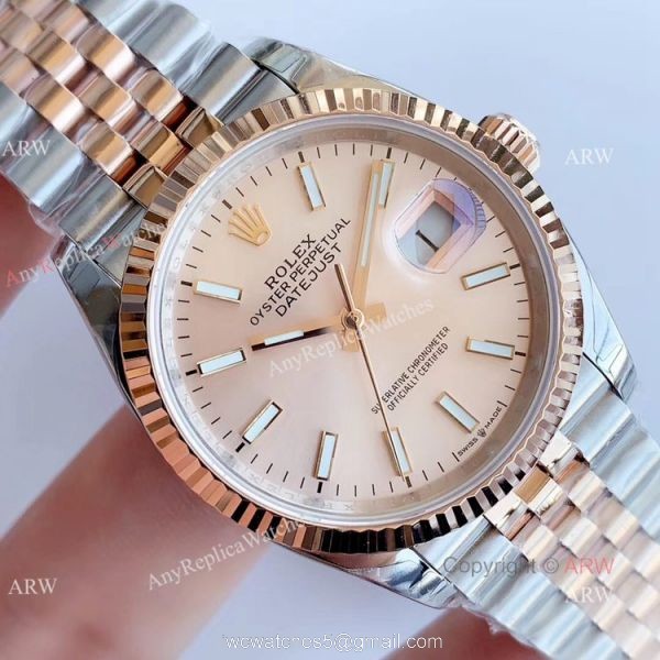 EW factory Replica Rolex Oyster Perpetual Datejust Salmon Dial Jubilee Watch 36mm EW factory Replica Rolex Oyster Perpetual Datejust Salmon Dial Jubilee Watch 36mm