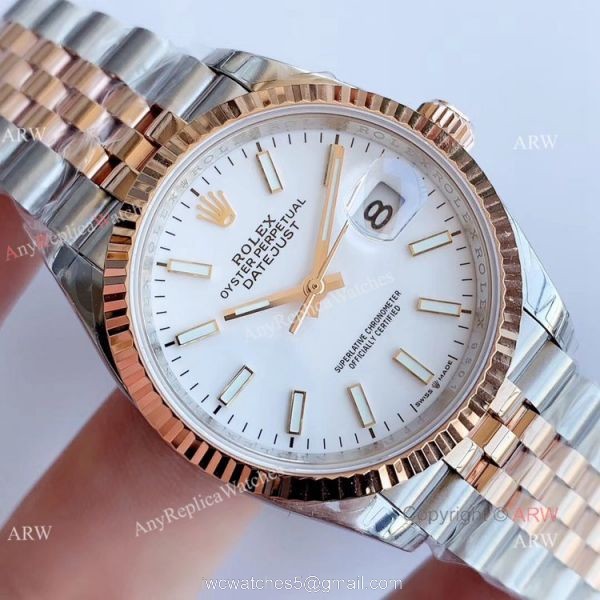 EW factory Copy Rolex Oyster Perpetual Datejust Jubilee White Dial Watch 36mm EW factory Copy Rolex Oyster Perpetual Datejust Jubilee White Dial Watch 36mm