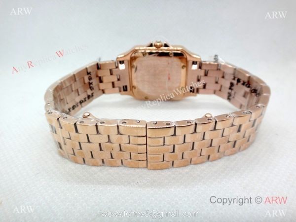 Panthere De Cartier Rose Gold Green Dial Watch with Diamond Panthere De Cartier Rose Gold Green Dial Watch with Diamond