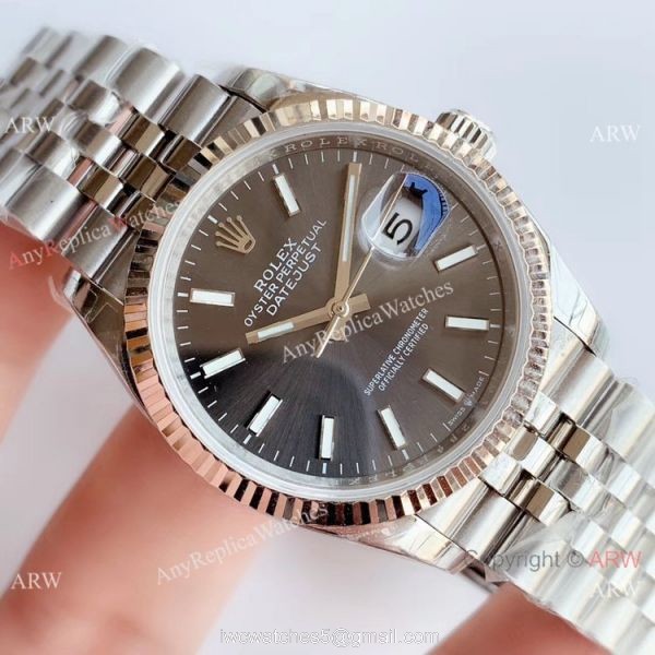 EW factory Copy Rolex Oyster Perpetual Datejust 36mm SS Gray dial Jubilee Watch EW factory Copy Rolex Oyster Perpetual Datejust 36mm SS Gray dial Jubilee Watch