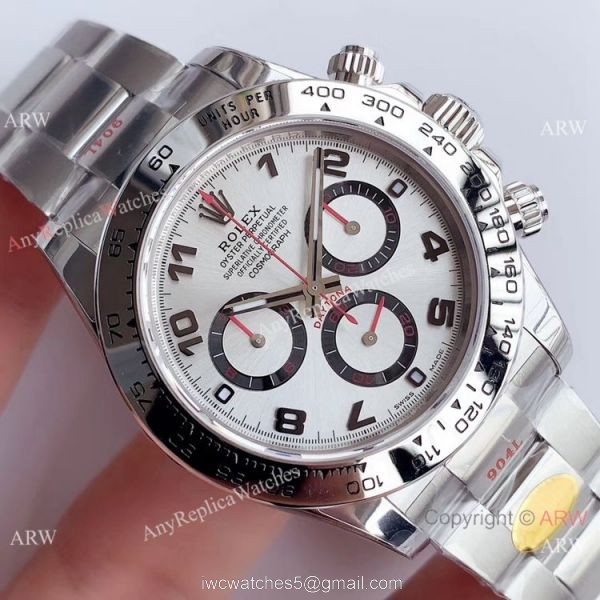 Replica Rolex Daytona Super Noob Factory Swiss 4130 Watch SS Silver Dial Replica Rolex Daytona Super Noob Factory Swiss 4130 Watch SS Silver Dial