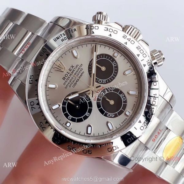Rolex Daytona Noob Factory 4130 904L SS Grey Dial Watch Best Chinese Replica Watches Rolex Daytona Noob Factory 4130 904L SS Grey Dial Watch Best Chinese Replica Watches