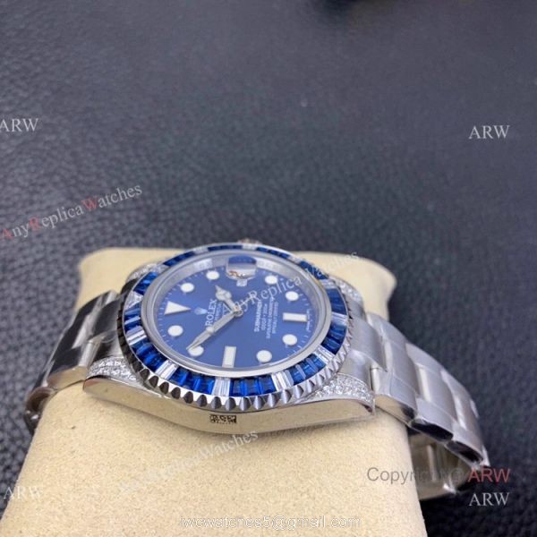 KS Factory Swiss Replica Rolex Submariner Blue Dial Diamond Bezel Mens Watch KS Factory Swiss Replica Rolex Submariner Blue Dial Diamond Bezel Mens Watch