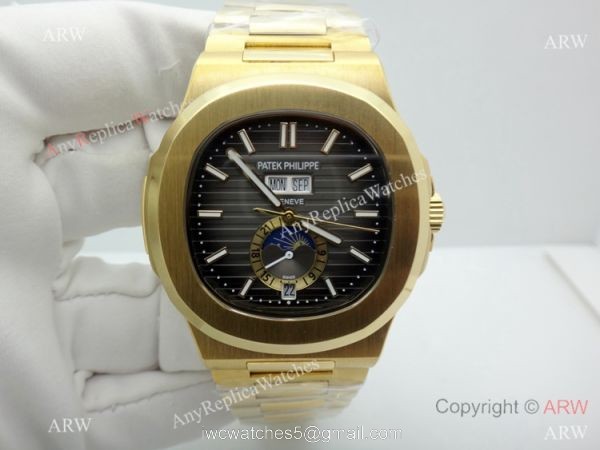 Copy Patek Philippe Nautilus Annual Calendar Moonphase Watch Yellow Gold Copy Patek Philippe Nautilus Annual Calendar Moonphase Watch Yellow Gold