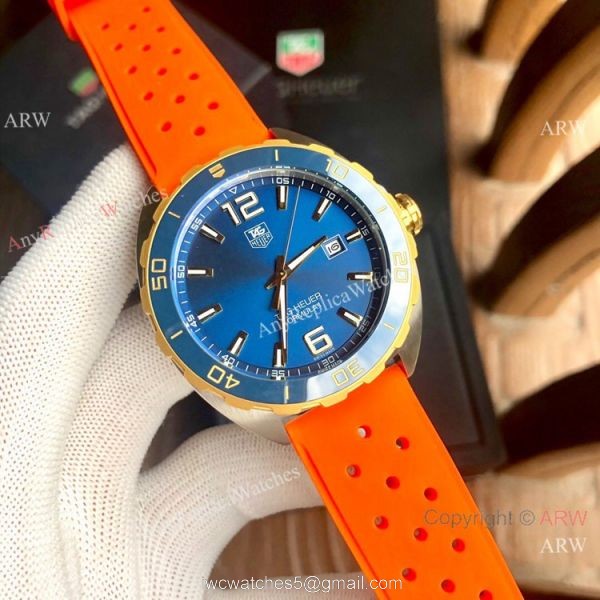 Copy Tag Heuer F1 Formula 1 Automatic Watch 2-Tone Blue Dial Copy Tag Heuer F1 Formula 1 Automatic Watch 2-Tone Blue Dial