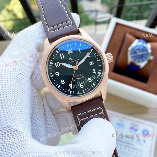 Nice Quality Replica IWC Big Pilots Spitfire Watches Black Face Nice Quality Replica IWC Big Pilots Spitfire Watches Black Face