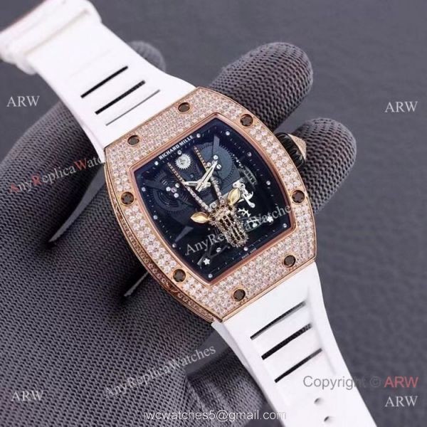 Swiss Quality Replica Richard Mille Goat Mask Automatic Watches Rose Gold Swiss Quality Replica Richard Mille Goat Mask Automatic Watches Rose Gold