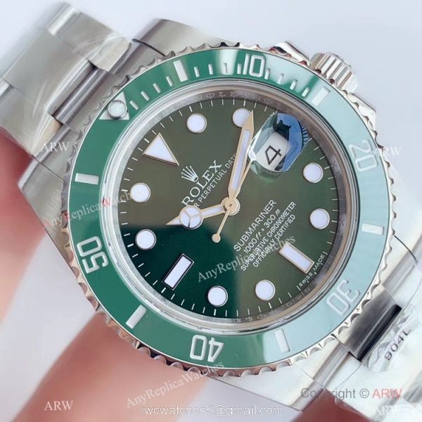 Swiss Grade Rolex Submariner AR Factory V3 Swiss 2824 Watch Rolex Hulk Replica Swiss Grade Rolex Submariner AR Factory V3 Swiss 2824 Watch Rolex Hulk Replica