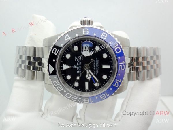 Replica Rolex Batman GMT-Master II Watch Stainless Steel Jubilee 40mm Replica Rolex Batman GMT-Master II Watch Stainless Steel Jubilee 40mm