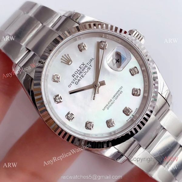 Swiss Grade Rolex Datejust 36mm SS White MOP Dial Watch Rolex EW Factory Swiss 3235 316L Swiss Grade Rolex Datejust 36mm SS White MOP Dial Watch Rolex EW Factory Swiss 3235 316L