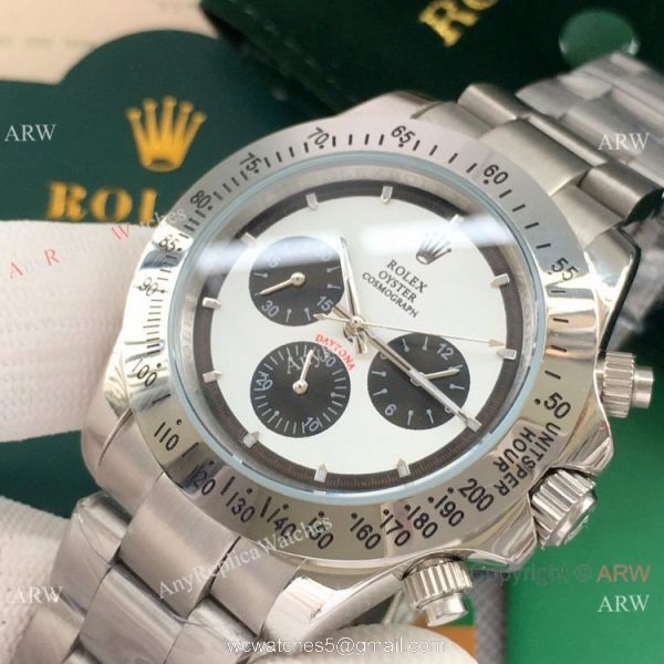 High Quality Rolex Rolex Paul Newman Replica Watch 40mm Stainless Steel Panda Face High Quality Rolex Rolex Paul Newman Replica Watch 40mm Stainless Steel Panda Face