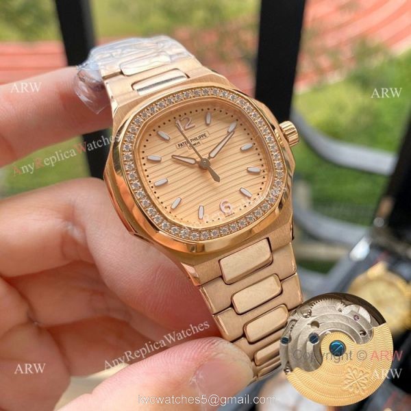 Copy Patek Philippe Nautilus Ladies 35mm Watches Diamond Bezel Copy Patek Philippe Nautilus Ladies 35mm Watches Diamond Bezel