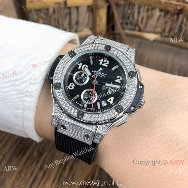 Hublot Big Bang Evolution 36mm Lady Watches Diamond Case Blue Dial Hublot Big Bang Evolution 36mm Lady Watches Diamond Case Blue Dial