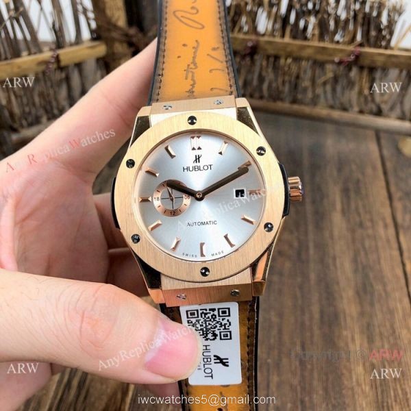 Fake Hublot Classic Fusion Black Dial Rose Gold Watches 42mm Fake Hublot Classic Fusion Black Dial Rose Gold Watches 42mm