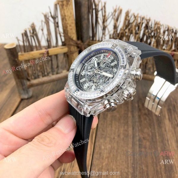 Big Bang Unico Diamond Bezel Hublot Transparent Watch New Replica Big Bang Unico Diamond Bezel Hublot Transparent Watch New Replica