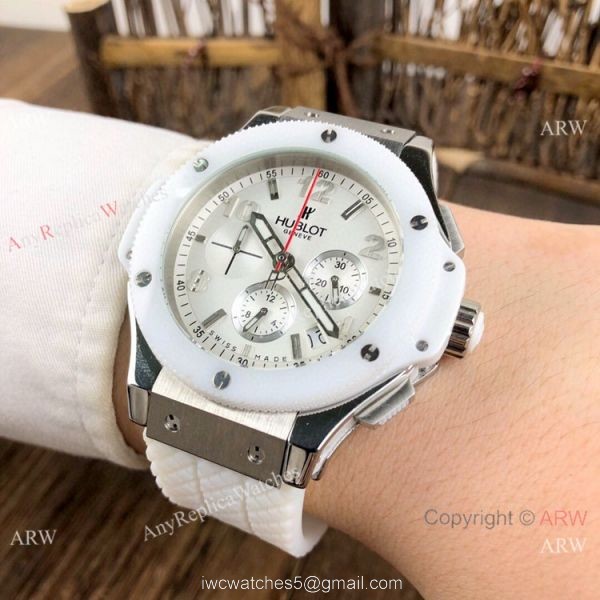 New Hublot Big Bang Evolution Watches SS Ceramic Bezel 44mm New Hublot Big Bang Evolution Watches SS Ceramic Bezel 44mm