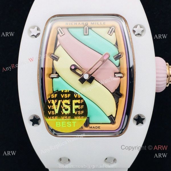 VS Factory Richard Mille RM07-03 Marshmallow BonBon Watch White Ceramic VS Factory Richard Mille RM07-03 Marshmallow BonBon Watch White Ceramic