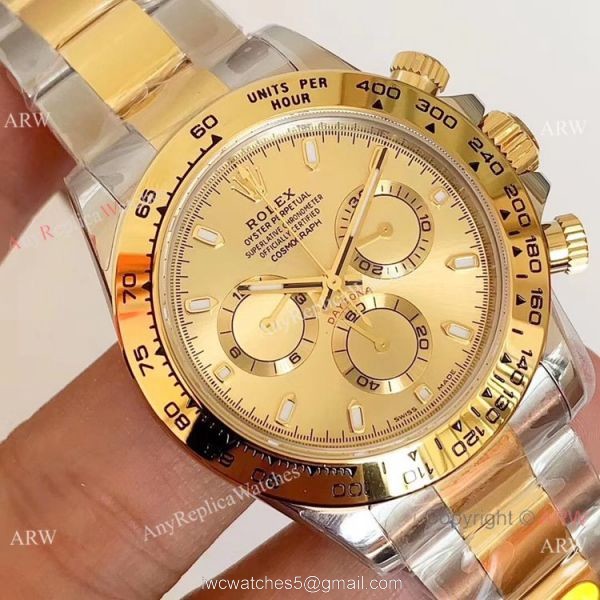 1:1 Best Edition Copy Rolex Daytona Two Tone 40mm Watch Noob Factory Swiss 4130 1:1 Best Edition Copy Rolex Daytona Two Tone 40mm Watch Noob Factory Swiss 4130