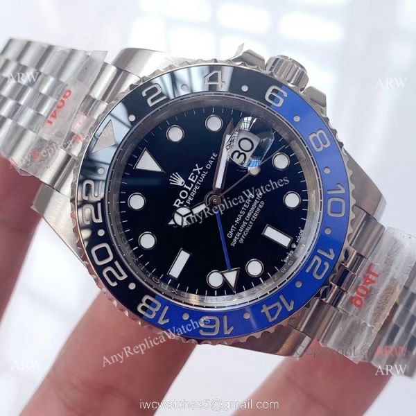 Swiss Replica Rolex GMT-Master II Batman Jubilee Men Watch NOOB Factory 3285 904L Steel Swiss Replica Rolex GMT-Master II Batman Jubilee Men Watch NOOB Factory 3285 904L Steel