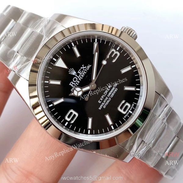 Swiss Replica Rolex Explorer Noob Factory ETA2836 Stainless Steel Watch Swiss Replica Rolex Explorer Noob Factory ETA2836 Stainless Steel Watch