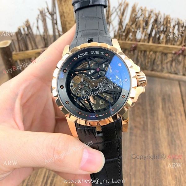New Replica Roger Dubuis Excalibur Skeleton Watch Rose Gold Case New Replica Roger Dubuis Excalibur Skeleton Watch Rose Gold Case