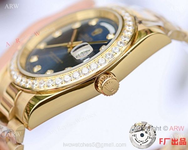 NEW UPGRADED Rolex Day-date II 41mm Watch Yellow Gold Blue Diamond NEW UPGRADED Rolex Day-date II 41mm Watch Yellow Gold Blue Diamond