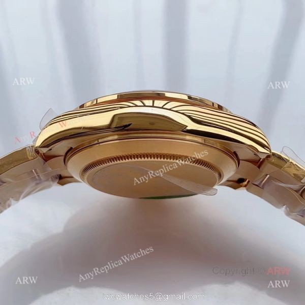JH Factroy New Gold Rolex Daytona Rainbow Diamonds Watch Replica Swiss Cal 4130 JH Factroy New Gold Rolex Daytona Rainbow Diamonds Watch Replica Swiss Cal 4130