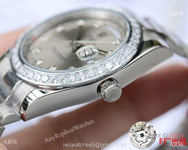 NEW UPGRADED Copy Rolex Day-Date II Stainless Steel President Gray Face NEW UPGRADED Copy Rolex Day-Date II Stainless Steel President Gray Face