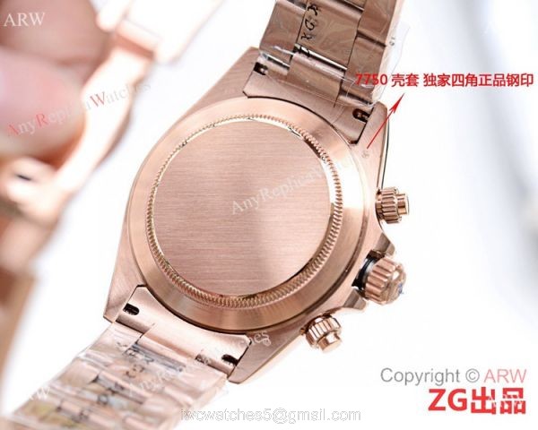 Rose Gold Rolex Daytona Automatic Replica Watch 40mm Rose Gold Rolex Daytona Automatic Replica Watch 40mm