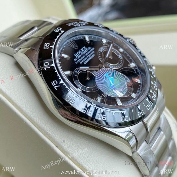 Replica Rolex Daytona 40mm Watch Black Dial Black Ceramic Bezel Replica Rolex Daytona 40mm Watch Black Dial Black Ceramic Bezel