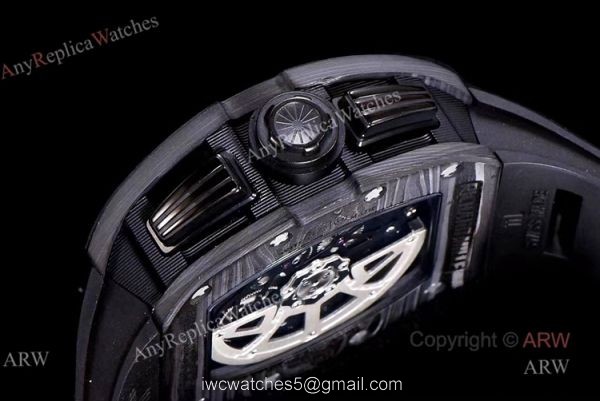 KV Factory Swiss Replica Richard Mille RM 011 All Black Carbon Watch KV Factory Swiss Replica Richard Mille RM 011 All Black Carbon Watch