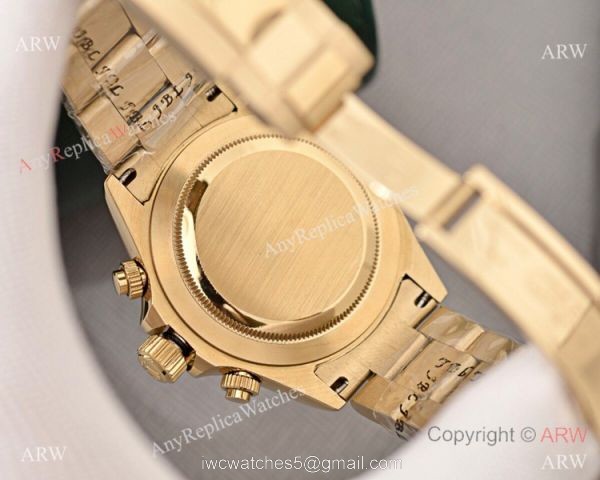 Copy Rolex Daytona Yellow Gold Black Face 40mm Watch High Quality Copy Rolex Daytona Yellow Gold Black Face 40mm Watch High Quality