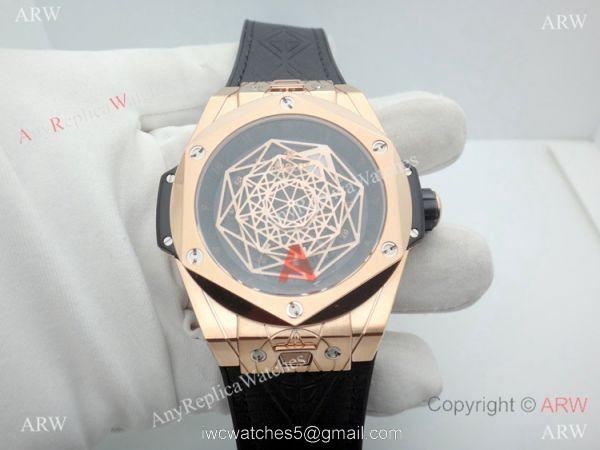 Swiss Grade 1 Hublot Big Bang Sang Bleu Rose Gold Watch HUB1213 Movement Swiss Grade 1 Hublot Big Bang Sang Bleu Rose Gold Watch HUB1213 Movement