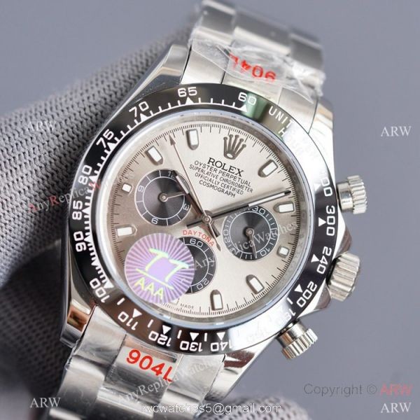 Swiss Quality Copy Rolex Comograph Daytona 40 Watch Ceramic Bezel Rhodium Grey Dial Swiss Quality Copy Rolex Comograph Daytona 40 Watch Ceramic Bezel Rhodium Grey Dial