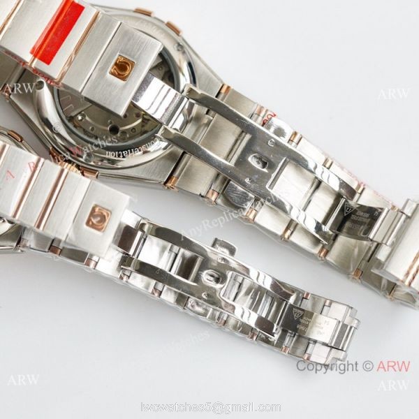 Swiss Quality Omega Double Eagle Couple Watch Blue Dial Stainless Steel 8215 Movement Swiss Quality Omega Double Eagle Couple Watch Blue Dial Stainless Steel 8215 Movement
