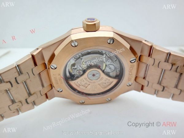ZF Factory Audemars Piguet Royal Oak 9015 Black Dial Rose Gold Watch 41mm ZF Factory Audemars Piguet Royal Oak 9015 Black Dial Rose Gold Watch 41mm