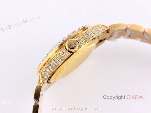 Arabic Dial Rolex Diamond Watch Gold Rolex Submariner 116610 Replica Watches Arabic Dial Rolex Diamond Watch Gold Rolex Submariner 116610 Replica Watches