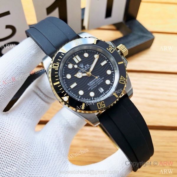 Rolex Submariner Replica Watches SS Black Rubber Strap Rolex Submariner Replica Watches SS Black Rubber Strap