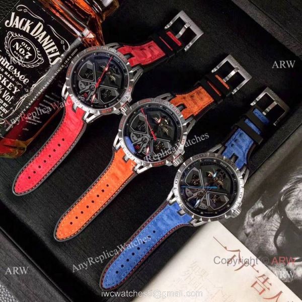 New Replica Roger Dubuis Lamborghini Huracan Watch Titanium Orange Gummy Strap New Replica Roger Dubuis Lamborghini Huracan Watch Titanium Orange Gummy Strap