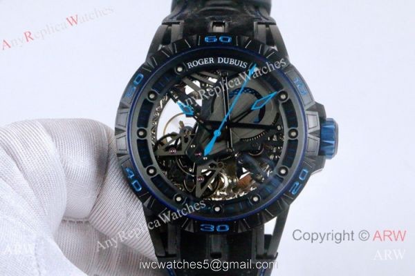 AAA Replica Roger Dubuis Excalibur Aventador S Black and Red Watches 46mm AAA Replica Roger Dubuis Excalibur Aventador S Black and Red Watches 46mm