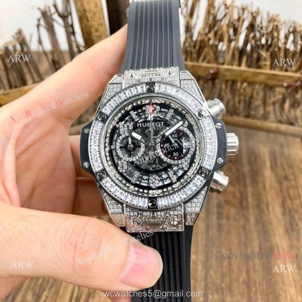 AAA Replica Hublot Big Bang Unico Sapphire Iced Out Watches AAA Replica Hublot Big Bang Unico Sapphire Iced Out Watches