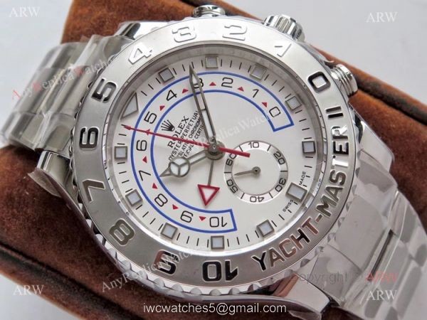 VR Factory New Rolex Yacht Master ii White Face Stainless Steel Fake Watch VR Factory New Rolex Yacht Master ii White Face Stainless Steel Fake Watch