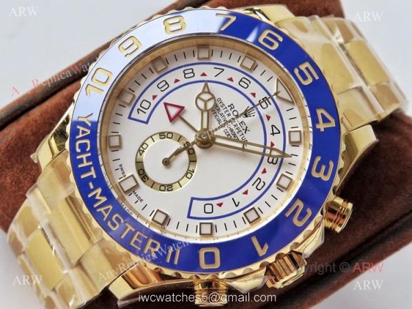 VR Factory Rolex Yacht-Master ii Gold Replica Watches 44mm VR Factory Rolex Yacht-Master ii Gold Replica Watches 44mm
