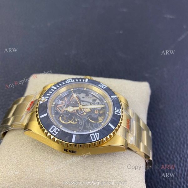 Best Quality Replica VR Factory Yellow Gold Rolex Skeleton Watch Best Quality Replica VR Factory Yellow Gold Rolex Skeleton Watch