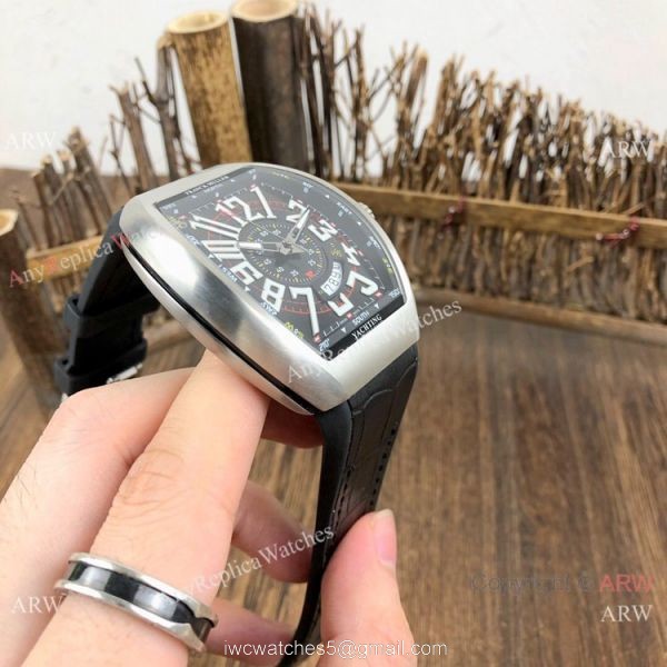 Copy Franck Muller Vanguard Classical V45 Watch Ss Black Gummy Strap Copy Franck Muller Vanguard Classical V45 Watch Ss Black Gummy Strap