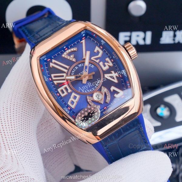Best Replica Franck Muller Vanguard Yachting v45 Watches Rose Gold Dial Best Replica Franck Muller Vanguard Yachting v45 Watches Rose Gold Dial