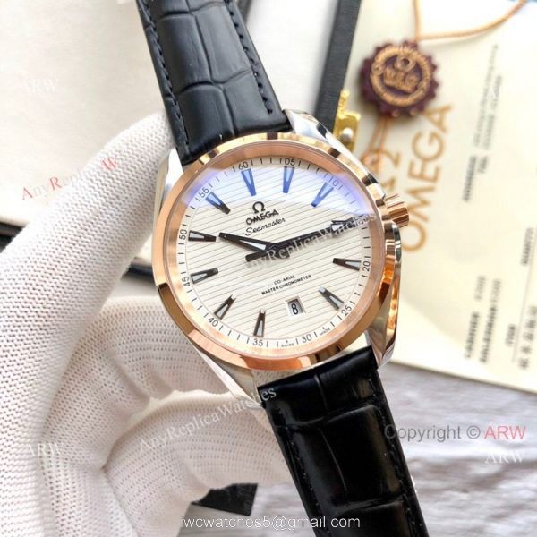 Best Quality Omega Seamaster Aqua Terra Copy Watches 2-Tone Rose Gold Best Quality Omega Seamaster Aqua Terra Copy Watches 2-Tone Rose Gold