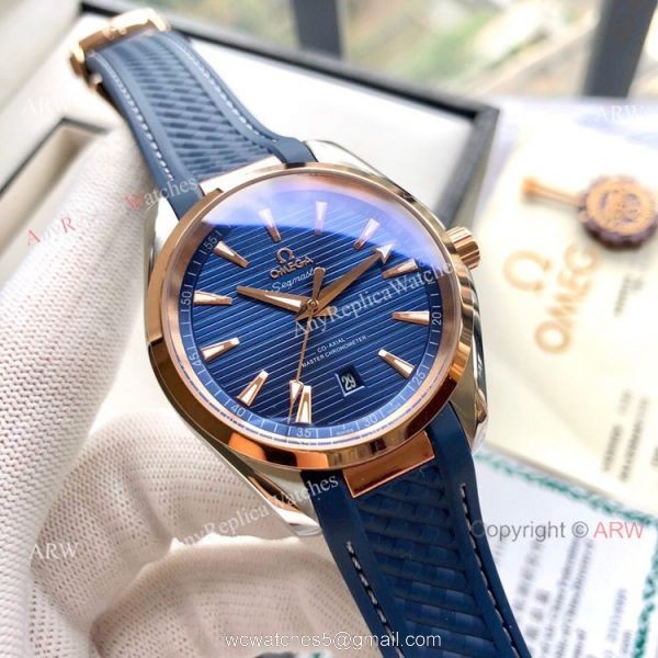 Copy Omega Seamaster Aqua Terra 150M Watches 41mm Rose Gold Copy Omega Seamaster Aqua Terra 150M Watches 41mm Rose Gold