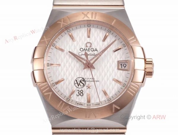 New Omega Constellation Rose Gold Mens Watches Best Replica VSF Omega New Omega Constellation Rose Gold Mens Watches Best Replica VSF Omega